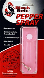 Black Belt Pepper Spray Leatherette Case (Pink)